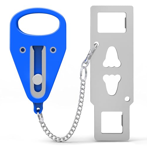 KUOGO Portable Door Locks - Hotel & Travel Security, Blue