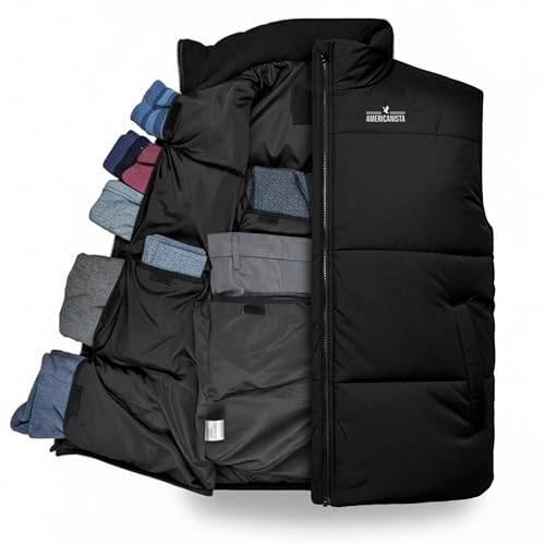 Americanista Smart Travel Vest for Men & Women with 12 Hidden Pockets | Avoid Carry-on Fees | Holds 4 Days of Clothes