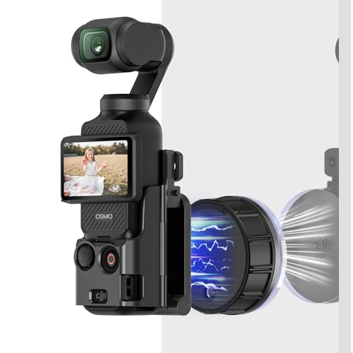 AMAZEAR Magnetic Mount and Suction Car Holder Combo for DJI OSMO Pocket 3 Accessories Superb Strong Adsorption Power Magne...