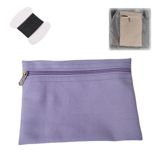 KYJiuLiu Sew-in Side Pocket with Zipper,Coat Inside Pockets,Travel Security Pocket Hidden Wallet,Secure Side Pocket for Ma...