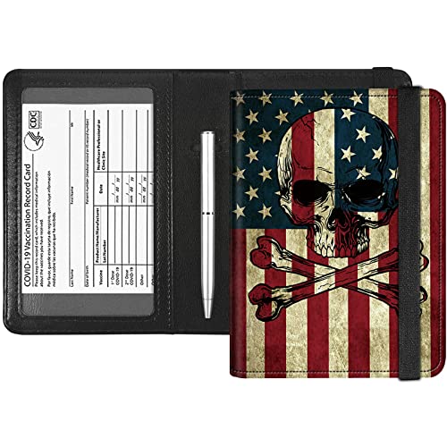 Rossy Passport and Vaccine Card Holder Combo,Passport Holder with CDC Vaccination Card Slot Leather RFID Blocking Wallet T...