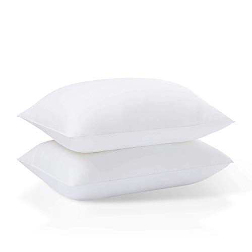 Acanva Basic Bed Pillow Soft Rest Cushion Stuffer for Sleeping, Standard, White 2 Count
