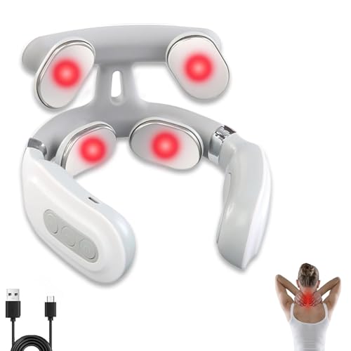 wfofmo Vitality Magic Pro 2.0 Neck Relaxation Device - Portable Massager with Heat & Vibration Modes