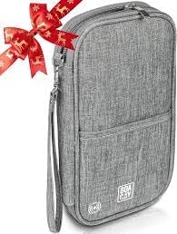 BOACAY Travel Document Organizer with RFID, Family Passport Holder, Wallet for Women & Men, Portable & Waterproof Case for...