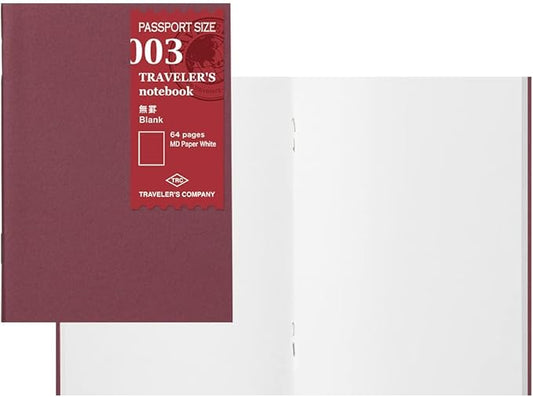 Travelers Company 14370006 Refills Unruled MD Paper, 3-Pack, Passport Size
