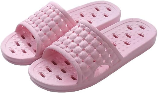 VIDSID Quick Drying Shower Slippers for Women Men, Non Slip Lightweight Open-toe Travel-friendly Breathable Shoes Slide Sl...