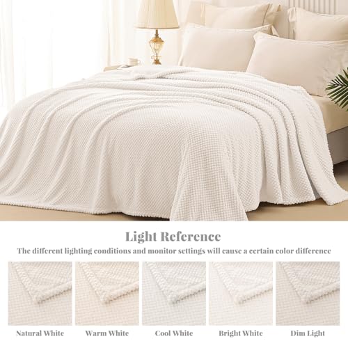 Whale Flotilla Extra Large Fuzzy Fleece Throw Blanket for Couch, 50x70 Inch Fluffy Warm Soft Jacquard Blankets for All Sea...