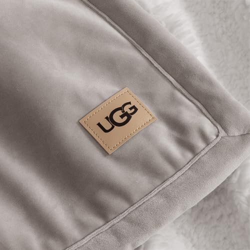 UGG Bliss Throw Blanket Plush Soft Fleece Fluffy Blankets for Bed or Couch Oversized Warm Reversible Machine Washable Medi...