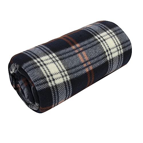 Trail maker 50x60 Throw Blankets, Plaid Fleece Throw Blankets for Bedroom, Couch, Livingroom, Chair, Pets, Outdoors