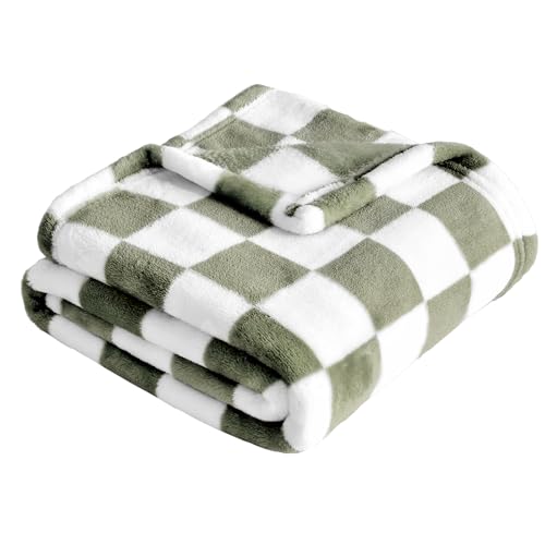 Yurhap Checkered Baby Blanket Fleece Baby Blankets for Boys, Ultra Soft Cozy Fluffy Infant Toddler Newborn Receiving Blank...