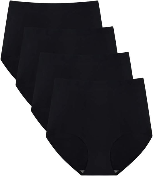 FallSweet No Show High Waist Briefs Underwear for Women Seamless Panties Multi Pack