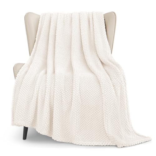 Whale Flotilla Extra Large Fuzzy Fleece Throw Blanket for Couch, 50x70 Inch Fluffy Warm Soft Jacquard Blankets for All Sea...