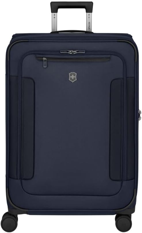 Victorinox Werks Traveler 7.0, Medium Case, 8-Wheel Softside Expandable Travel Case, Navy Blue