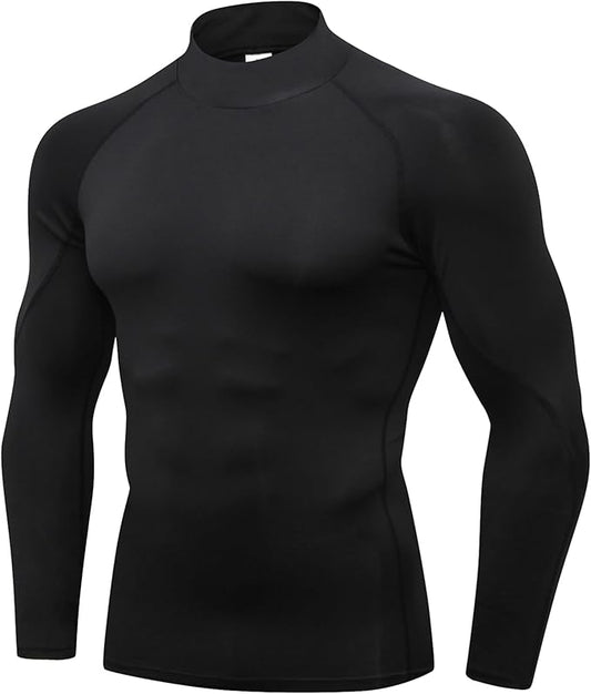 SPVISE 1 or 3 Pack Men's Compression Shirts Long Sleeve Workout Gym T-Shirt Running Top Cool Dry Sports Baselayer Undershirts
