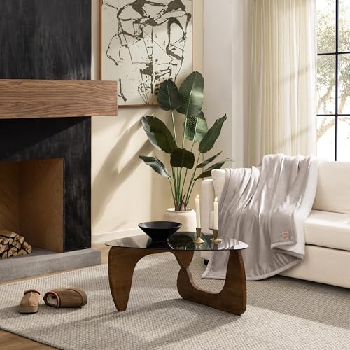 UGG Bliss Throw Blanket Plush Soft Fleece Fluffy Blankets for Bed or Couch Oversized Warm Reversible Machine Washable Medi...