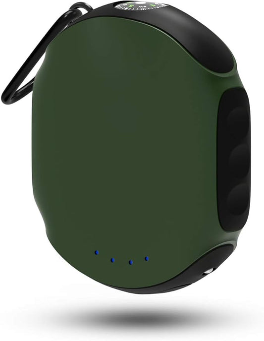 ABFOCE Waterproof Power Bank10000mAh, Shockproof Rugged Portable Charger with LED Flashlight and Compass, Durable Outdoor ...