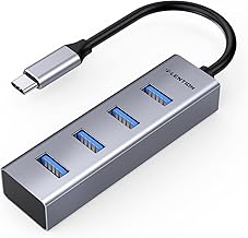 LENTION 4-in-1 USB Hub for Laptop, 4-Port USB Multiport Adapter, USB C to A 3.0 USB Splitter Compatible with MacBook Pro 2...