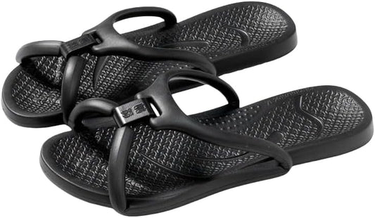 Foldable Travel Slippers, Portable Hotel Lightweight Slides, Shower Shoes for Women & Men, Non-Slip, Quick-Dry Gym Shower ...