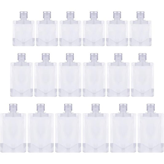 Outus 18 Pcs Travel Pouches for Toiletries Travel Size Portable Containers Liquid Containers Leak Proof Fluid Makeup Packi...
