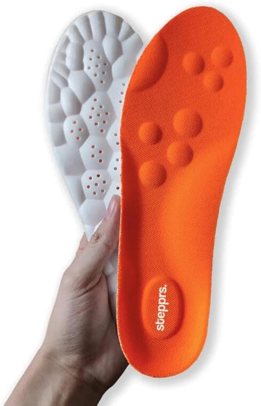 Original Stepprs Comfort Shoe Insoles for Men Women Adjustable Size 4D Memory Foam Cloud Soles Arch Support Improved Postu...