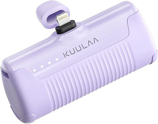 Kuulaa Portable Charger iPhone 4500mAh Mini Power Bank,Cute Battery Pack Backup Charger Travel Compatible with iPhone 14/1...