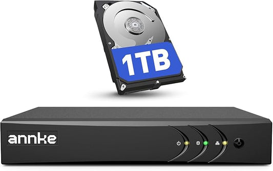 ANNKE 8 Channel 3K Lite Security Digital Video Recorder with 1TB Hard Drive, H.265+ Hybrid 5-in-1 Surveillance DVR, Human...