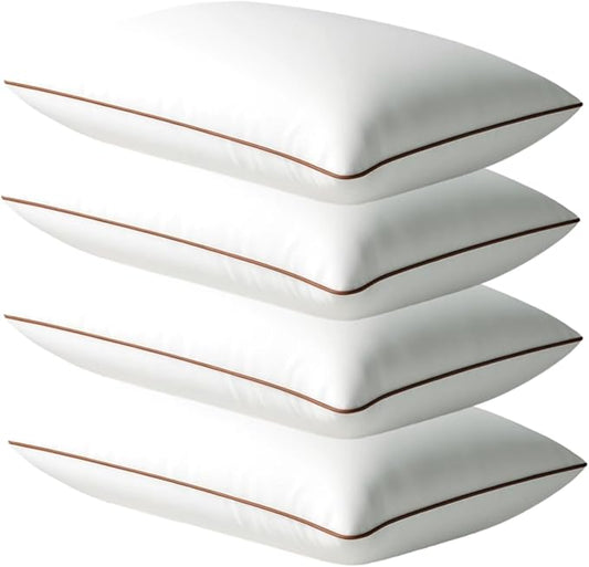Fabornus Luxury Hypoallergenic Sleeping Bed Pillows - Soft and Supportive - Premium Down Alternative Fill - Ideal for Sid...