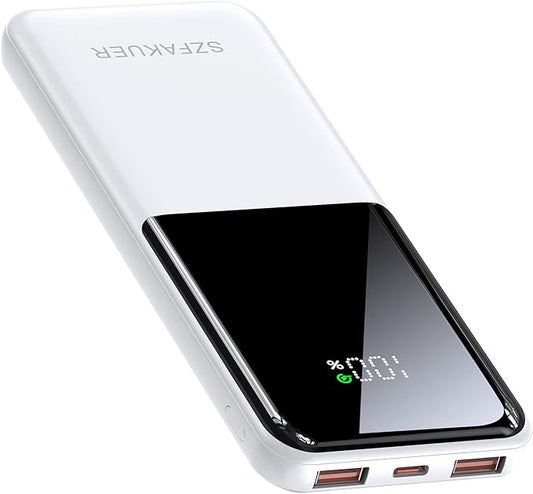 Szfakuer Portable Charger,Slim 10000mAh Power Bank,22.5W USB-C Fast Charging Battery Pack Compatible with iPhone 17/16/15/...