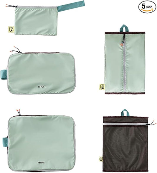 Morning Deer 5-Piece Set Packing Cubes for Travel,Lightweight Luggage Organizer Bags for Suitcase, Perfect for Business Tr...