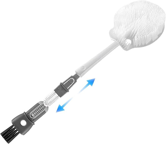 Water Bottle Cleaner Brush Set Bottle Scrubber Brush,5 in 1 Cup Brush Travel Bottle Cleaning Brush,Removable Nipple Brush ...