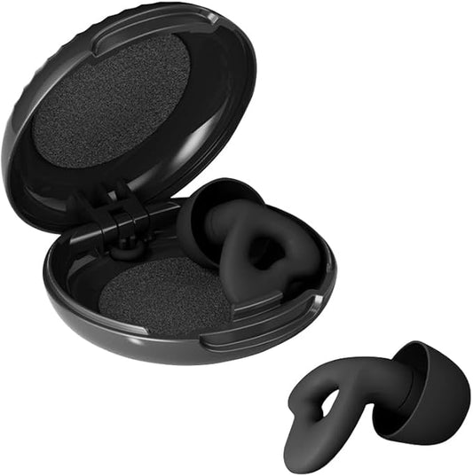 Ear Plugs for Sleep 32dB Noise Reduction Soft Comfy Reusable Silicone Earplugs for Work Travel Study Hearing Protection (B...