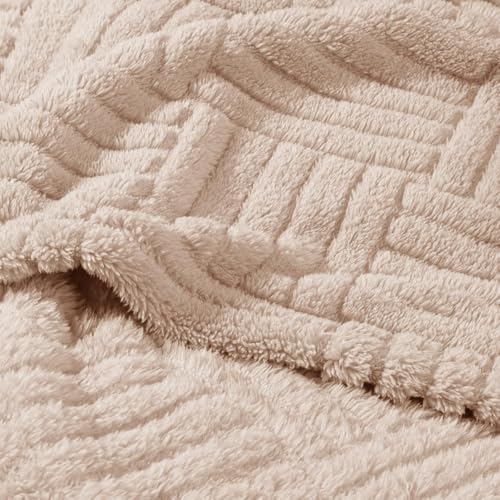 Whale Flotilla Lightweight Fleece Throw Blanket for Couch, Fuzzy Soft Blankets with Decorative Jacquard Pattern for All Se...