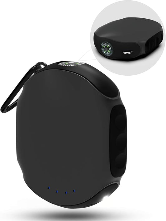 ABFOCE Rugged Power Bank, Waterproof Portable Charger 10000mAh with LED Flashlight and Compass, Durable Outdoor Battery Pa...