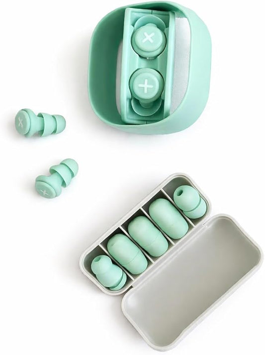 Noise Reducing Earplugs with Sleep Mask – Reusable Silicone Earplugs for Sleeping, Snoring Relief, Travel & Relaxation | C...