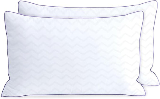 MOLCLCUY Bed Pillows Queen Size Set of 2,Hotel Collection Pillows for Side and Back Sleepers,Super Soft Down Alternative M...