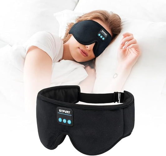 Bluetooth Sleep Mask Wireless Headphones 3D Bluetooth Eye Mask for Side Sleepers SYPVRY Blackout Eye Mask with Headphones ...