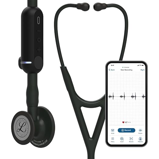 3M Littmann CORE Digital Stethoscope, Our Most Advanced Stethoscope Yet, Up To 40x Amplification, Active Noise Cancellatio...