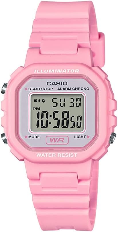 Casio LA20WH Series | Women's Digital Watch | Water Resistant | LED Light | Auto Calendar | Date Display | 1/100 SEC Stopw...