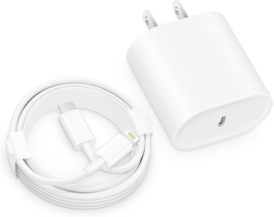 CXX Fast Charger i Phone, 20W USB C Block with 6Ft Cable Compatible with IP 14/14 Pro/14 Plus/14 Pro Max/13/13 Mini/13 Pr...