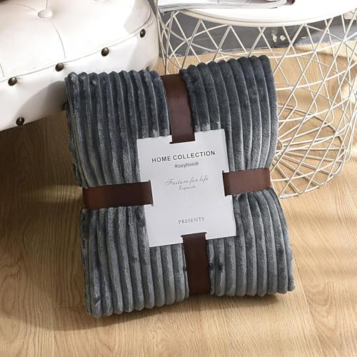 Sherpa Throw Blanket for Couch - Super Soft & Thick, White Throw Blanket, Warm Blankets for Winter, Fluffy Blanket for Sof...