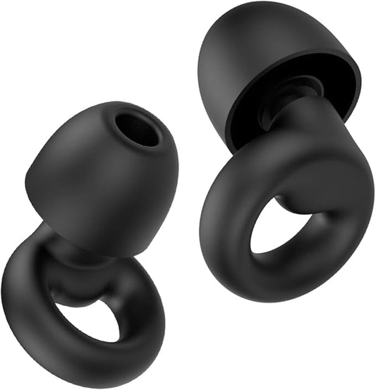Ear Plugs for Sleeping Noise Cancelling, Reusable 35-46dB Noise Reduction Earplugs with 7 Silicone Ear Tips & Carry Case, ...