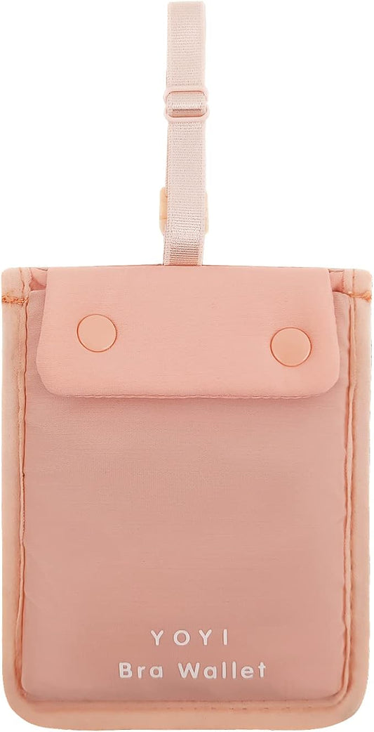 YOYI YOYI RFID Undercover Bra Wallet,Travel Pouch,Secret Pocket - Credit Cards & Money & Valuables with Adjustable,Elastic...