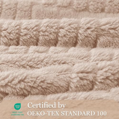 Whale Flotilla Lightweight Fleece Throw Blanket for Couch, Fuzzy Soft Blankets with Decorative Jacquard Pattern for All Se...