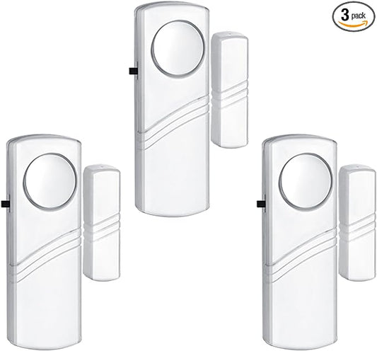 PLOJOP Security Window Door Alarm, Portable 90dB Wireless Sensor for Home & Travel Security, Easy DIY Installation, No Too...