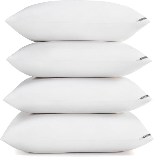 Piwaal Luxury Hotel Pillows for Sleeping 4 Pack,Bed Pillows Standard Size Set of 4,Down Alternative Filling,Pillows for Ba...