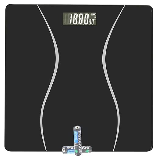 Scale for Body Weight, Digital Bathroom Scale, Weight Scales for People,Body Scale,Black,Max:400LB/180KG,2 Weighing Units:...