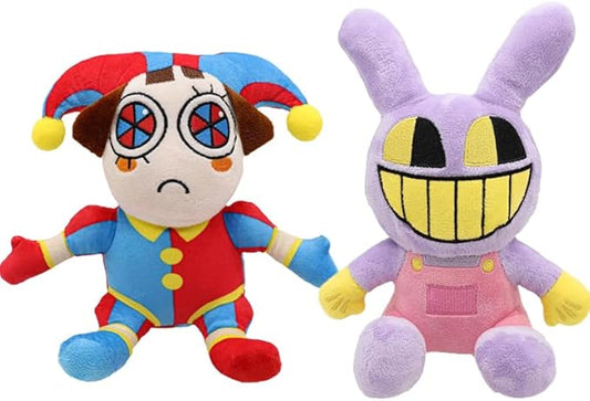 ZJON The Amazing Digital Circus Plush Keychains,2 Pcs.