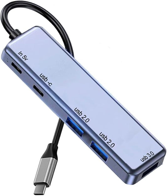 USB C HUB 3.0, USB Multiport Adapter Expander with 100W Power Delivery 1 Type-C and 3 USB Data Transfer Ports, Powered Typ...