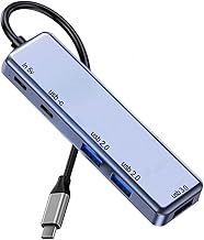 USB C HUB 3.0, USB Multiport Adapter Expander with 100W Power Delivery 1 Type-C and 3 USB Data Transfer Ports, Powered Typ...