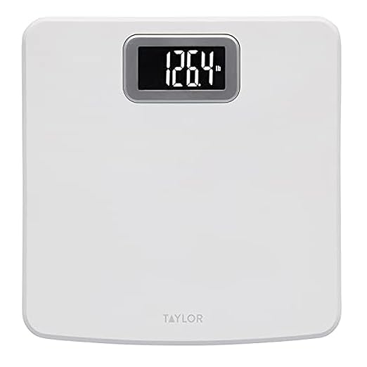 Taylor Precision Products Capacity Digital Bathroom Scale, White, 400 lb